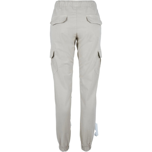 Urban Classics Dames cargo pocket hoge taille joggingbroek UTTN571_concrete large