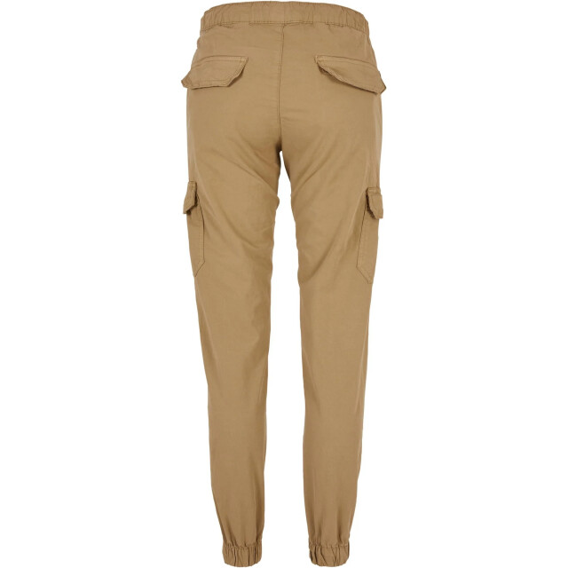 Urban Classics Dames cargo pocket hoge taille joggingbroek UTTN571_unionbeige large