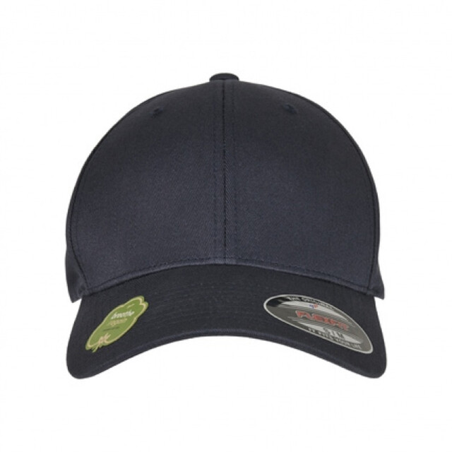 Flexfit Baseballpet van biologisch katoen UTTN858_darknavy large