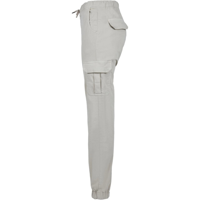 Urban Classics Dames cargo pocket hoge taille joggingbroek UTTN571_concrete large