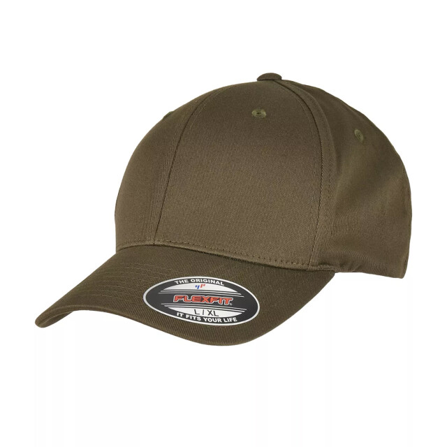 Flexfit Baseballpet van biologisch katoen UTTN858_burntolive large