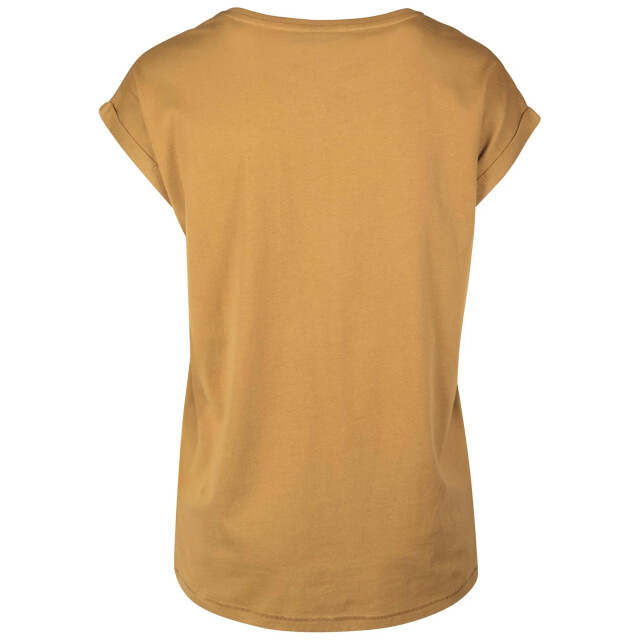 Urban Classics Dames verlengd schouder t-shirt UTTN574_nut large