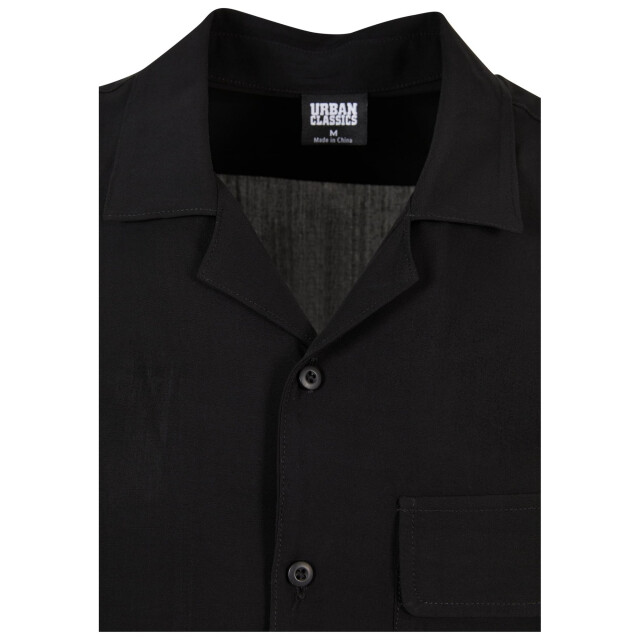 Urban Classics Heren camp viscose overhemd UTTN560_black large