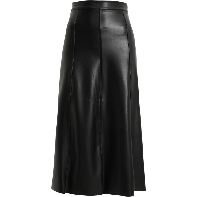 Urban Classics Dames synthetisch leren midi rok UTTN553_black large