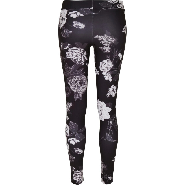 Urban Classics Dames tech flowers mesh insert leggings UTTN554_darkflower large