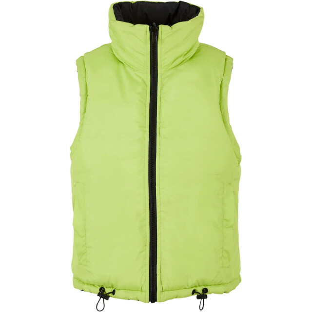 Urban Classics Dames omkeerbaar gewatteerd gilet UTTN824_blackfrozenyellow large