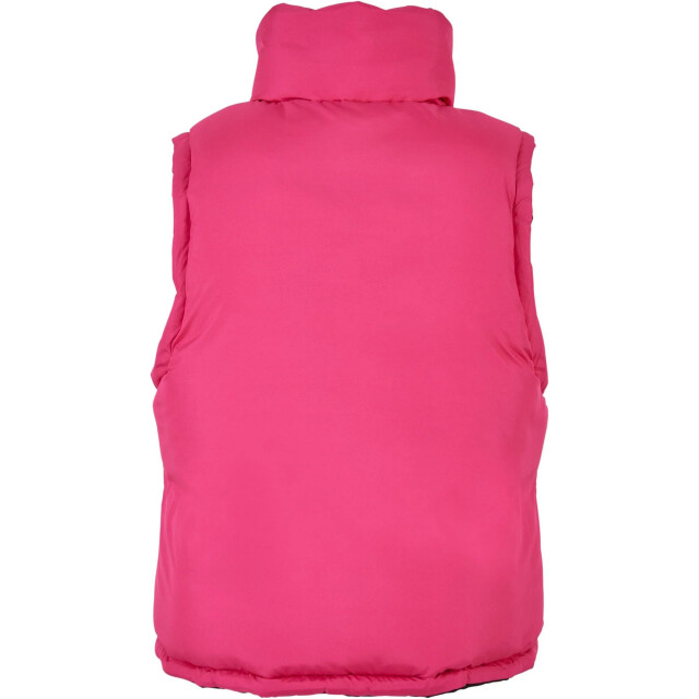 Urban Classics Dames omkeerbaar gewatteerd gilet UTTN824_blackfuchsia large