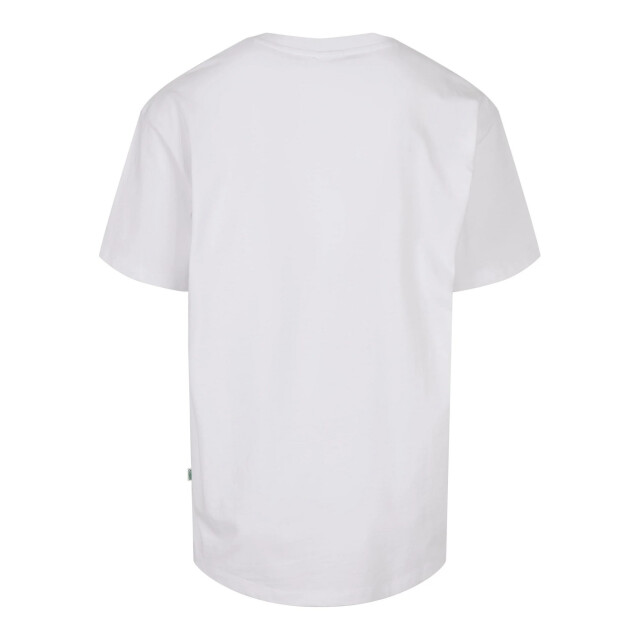 Urban Classics Heren globe organic logo t-shirt UTTN820_white large