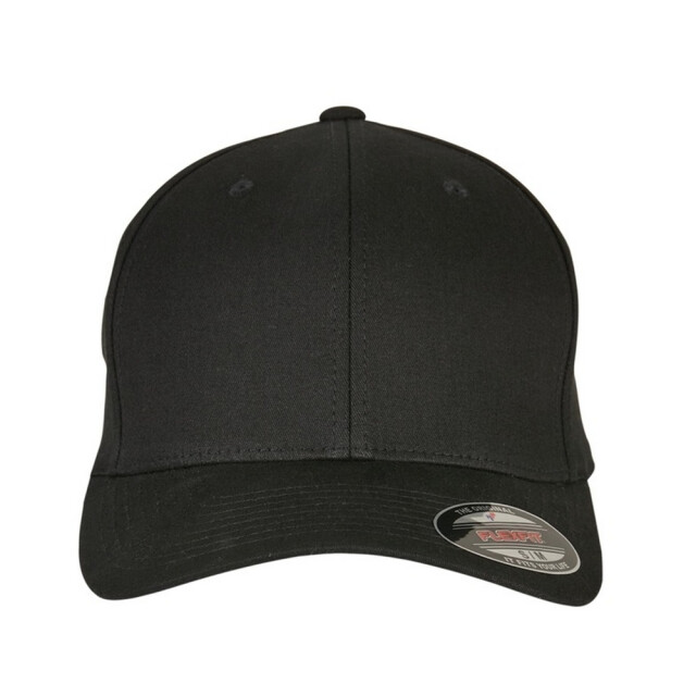 Flexfit Katoenen keperstof baseballpet UTTN909_black large