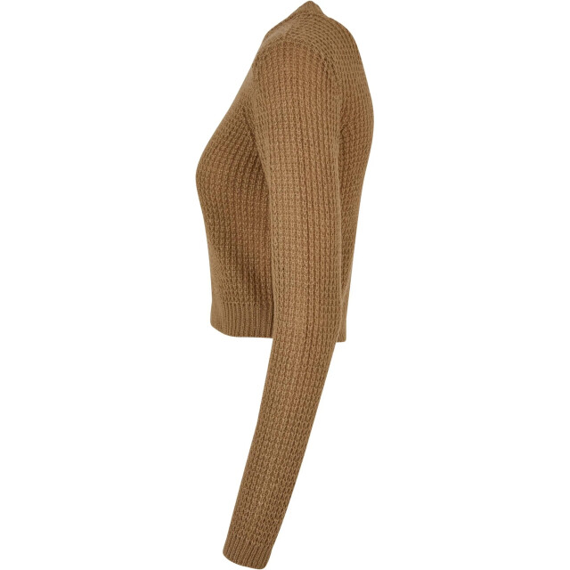 Urban Classics Dames wafel korte trui UTTN551_warmsand large