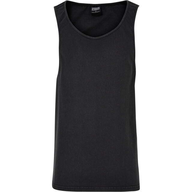 Urban Classics Heren zuur gewassen zware oversized tank top UTTN817_black large