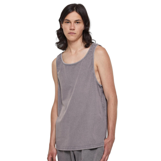 Urban Classics Heren zuur gewassen zware oversized tank top UTTN817_asphalt large
