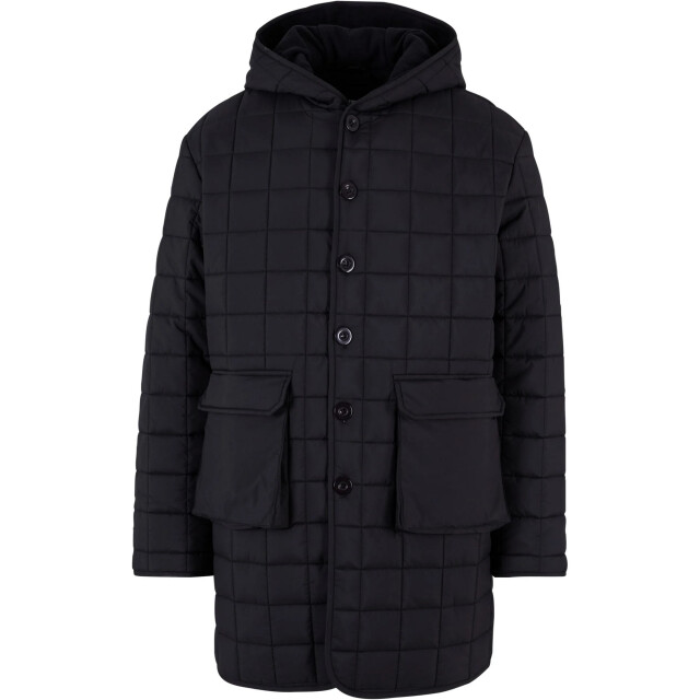 Urban Classics Heren fleece gevoerde parka UTTN814_black large