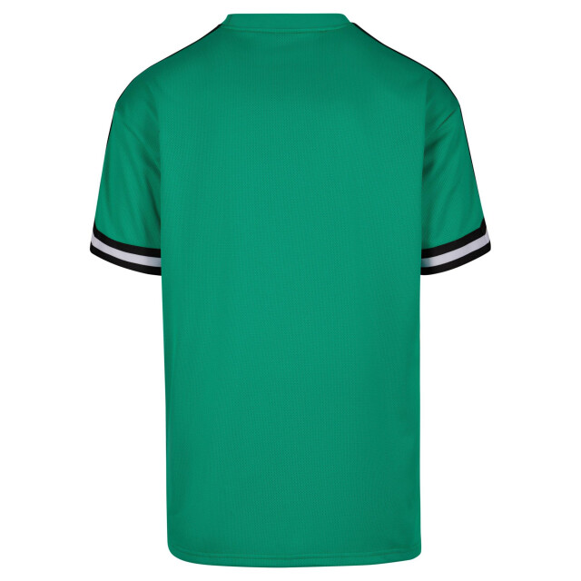Urban Classics Heren streep mesh oversized t-shirt UTTN811_ferngreen large