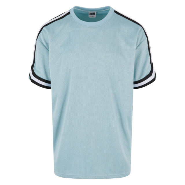 Urban Classics Heren streep mesh oversized t-shirt UTTN811_oceanblue large