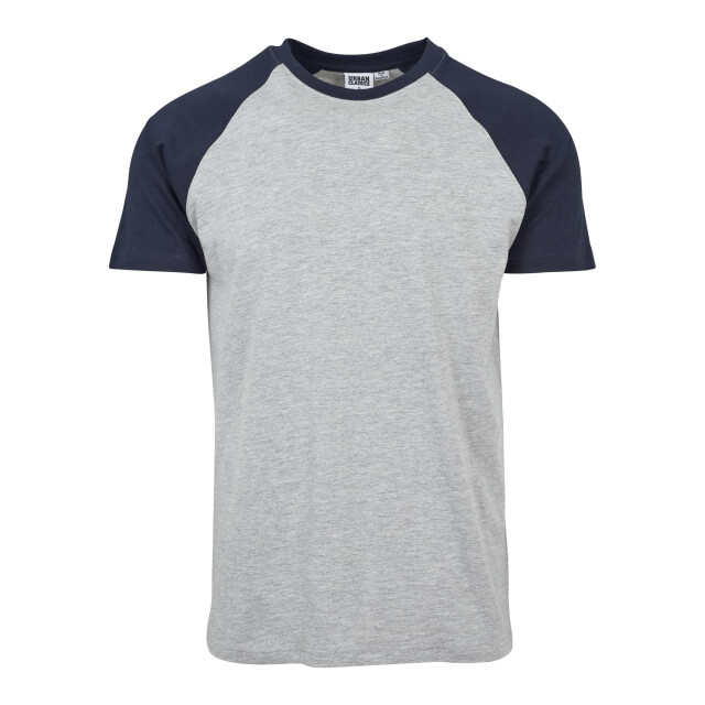 Urban Classics Heren contrast raglan t-shirt UTTN801_greynavy large