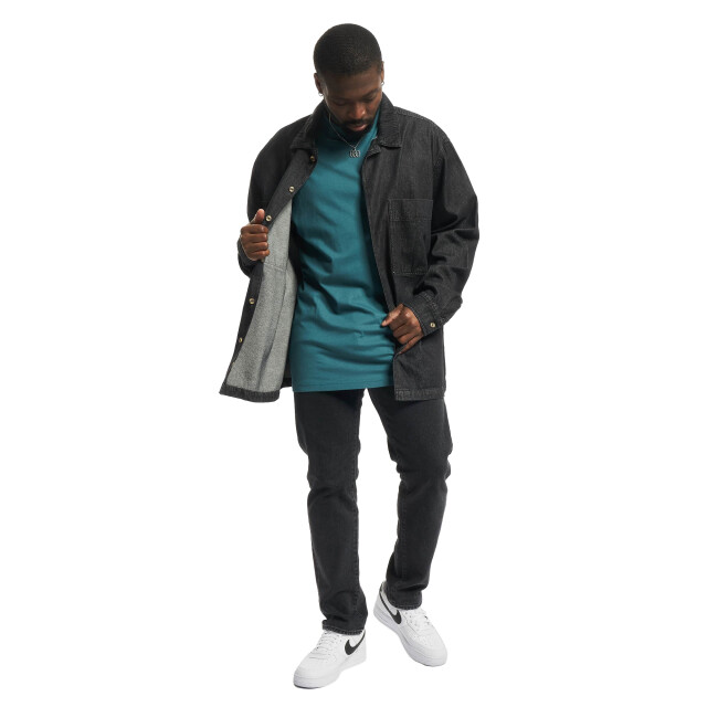 Urban Classics Heren effen tall t-shirt UTTN535_bottlegreen large