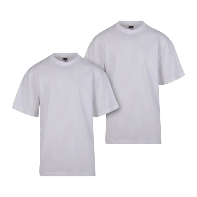 Urban Classics Heren-t-shirt lang (set van 2) UTTN805_white large