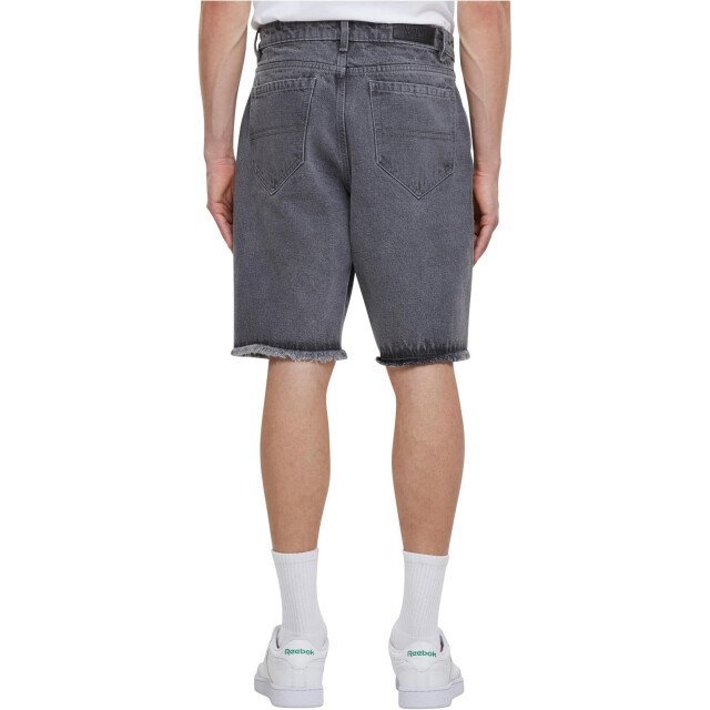 Urban Classics Heren denim kniebroek met open rand UTTN800_newgreywashed large