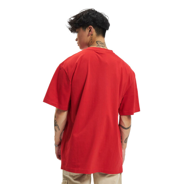 Urban Classics Heren effen tall t-shirt UTTN535_red large