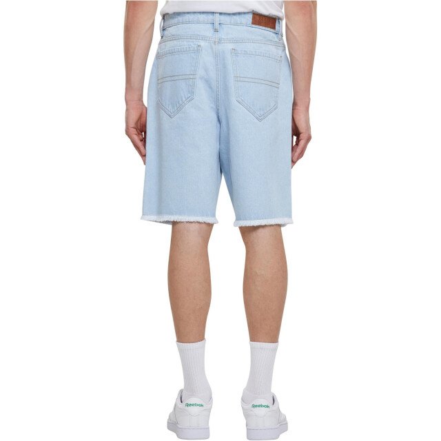 Urban Classics Heren denim kniebroek met open rand UTTN800_newlightbluewashed large