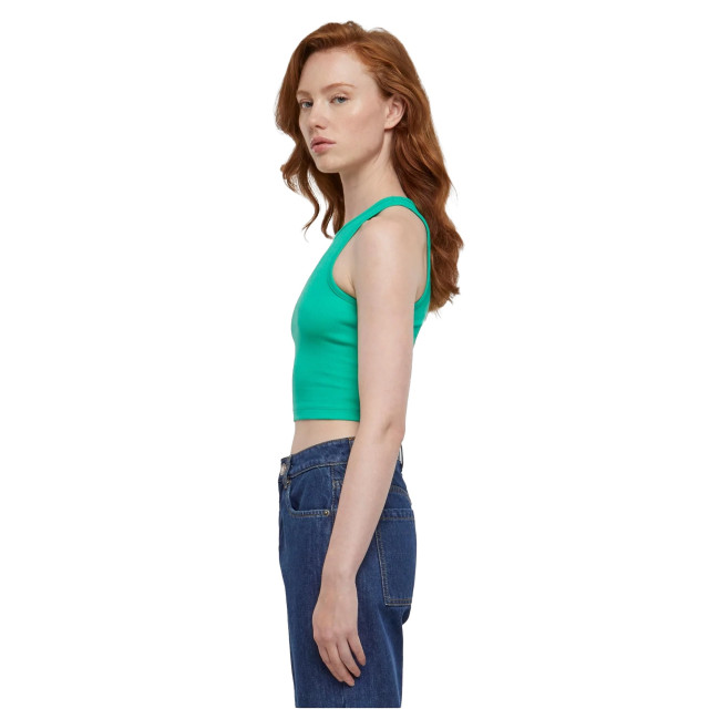 Urban Classics Dames ribbed crop top UTTN530_ferngreen large