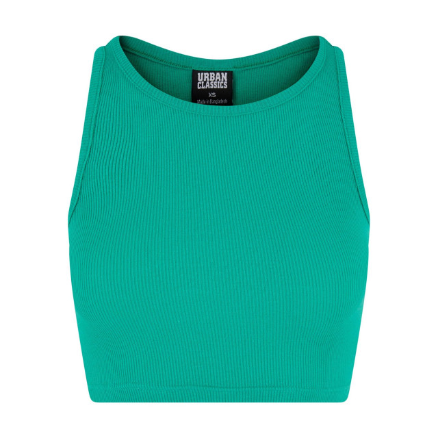 Urban Classics Dames ribbed crop top UTTN530_ferngreen large