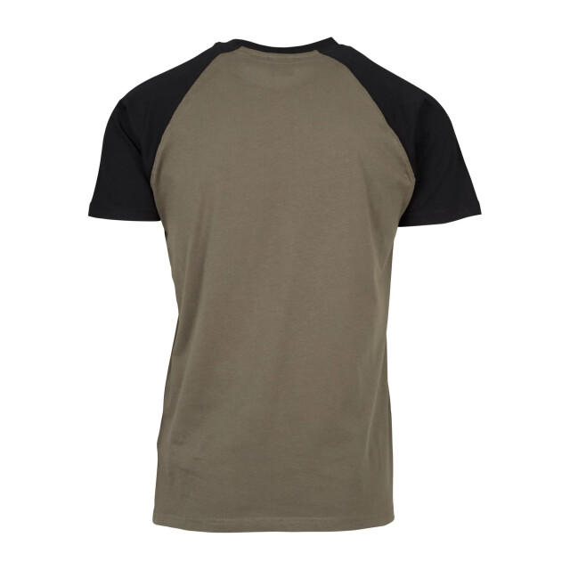Urban Classics Heren contrast raglan t-shirt UTTN801_oliveblack large