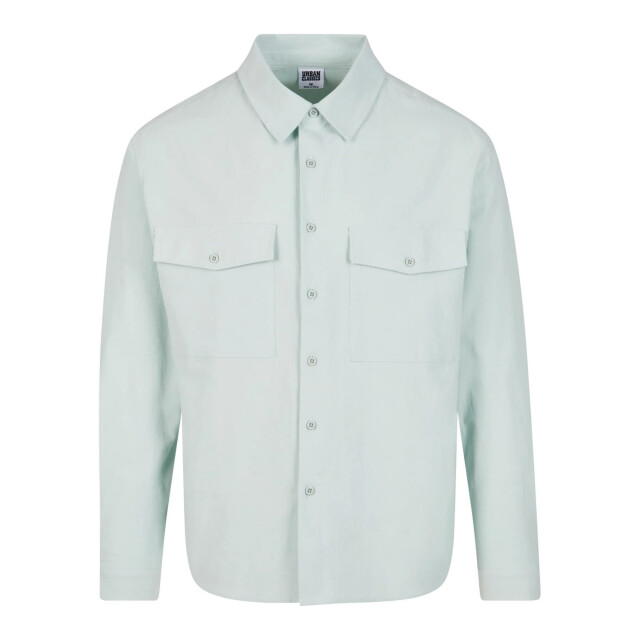 Urban Classics Heren basis crepe overhemd UTTN524_frostmint large