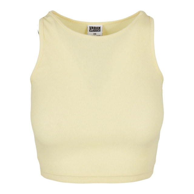 Urban Classics Dames ribbed crop top UTTN530_softyellow large