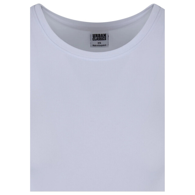 Urban Classics Dames stretch jersey body met lange mouwen UTTN886_white large