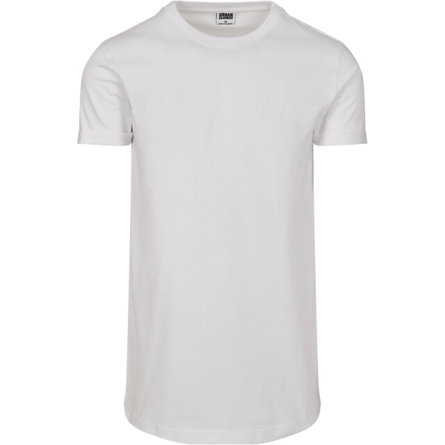 Urban Classics Heren kort opgedraaid t-shirt UTTN780_white large