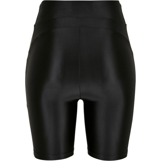 Urban Classics Dames metallic glimmende fietsshort met hoge taille (set van 2) UTTN782_black large