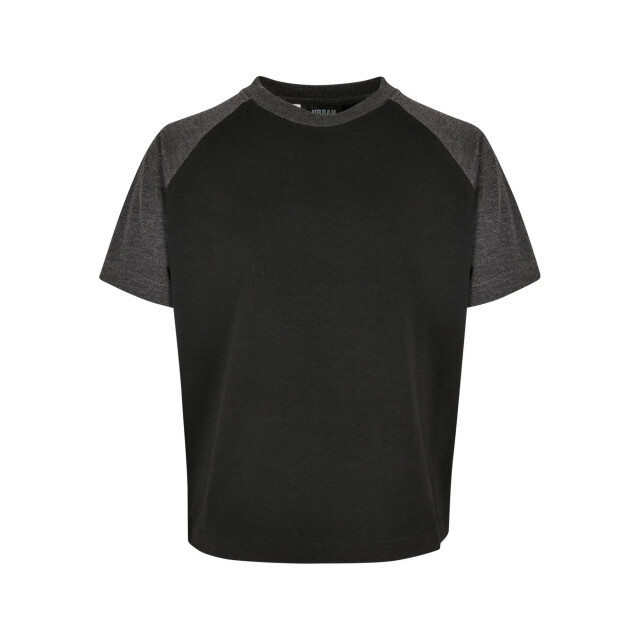 Urban Classics Contrast raglan t-shirt voor jongens UTTN793_blackcharcoal large