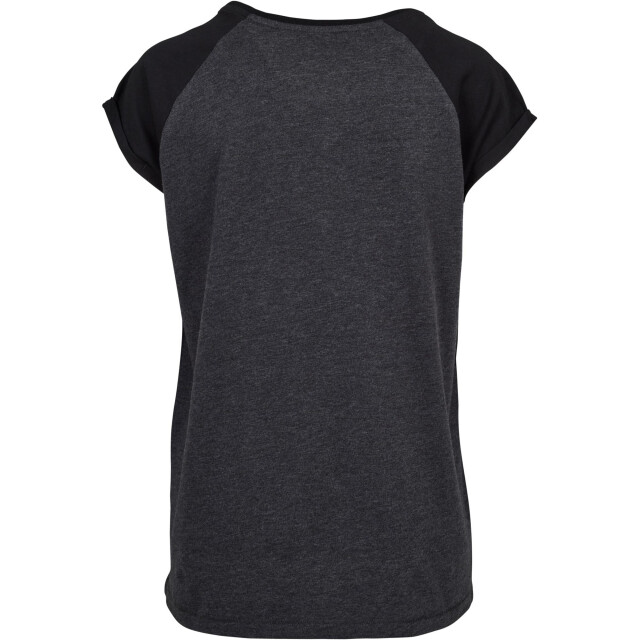 Urban Classics Dames contrast raglan t-shirt UTTN770_charcoalblack large