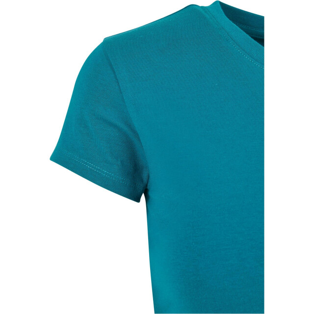 Urban Classics Dames jersey stretch crop t-shirt UTTN521_watergreen large