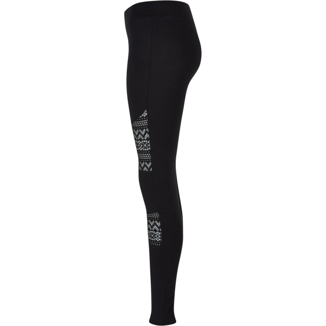 Urban Classics Dames legging met gehaakte kanten inslag UTTN511_black large