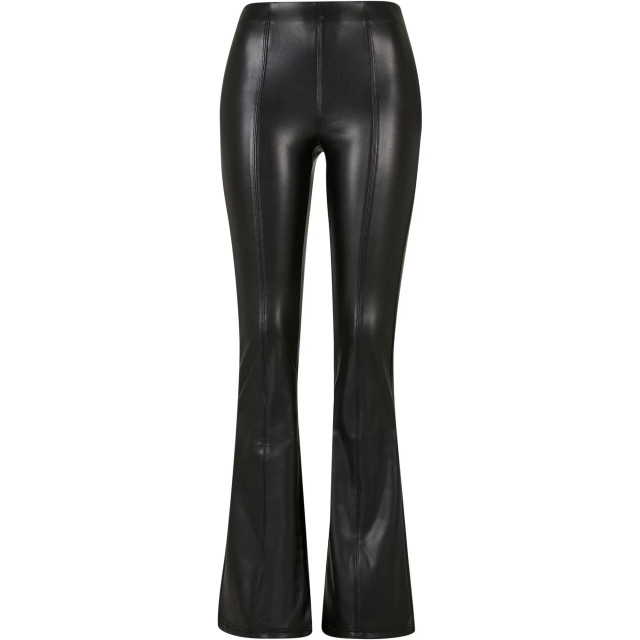 Urban Classics Dames synthetisch leren uitlopende broek UTTN761_black large