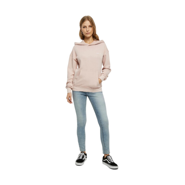 Urban Classics Dames geborduurde badstof logo hoodie UTTN763_pink large