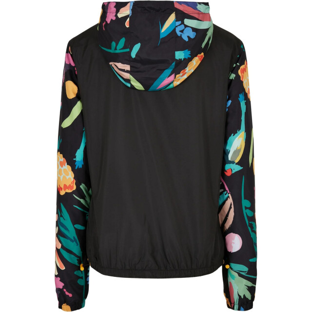 Urban Classics Dames jas met gemengde print UTTN774_black large