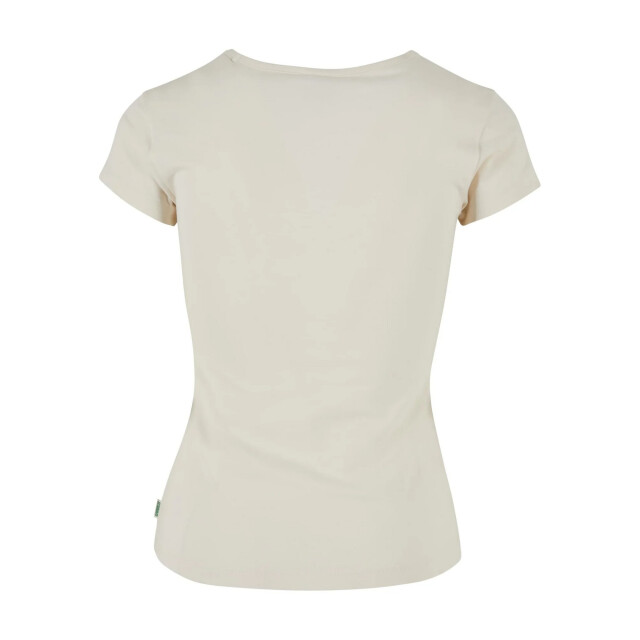 Urban Classics Dames organisch asymmetrisch t-shirt UTTN764_whitesand large