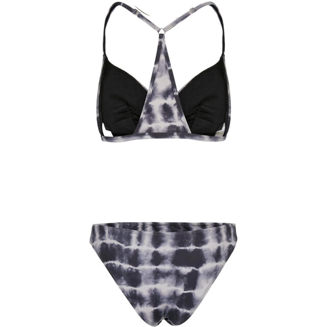 Urban Classics Dames tie dye triangle rug bikini UTTN499_blackwhite large