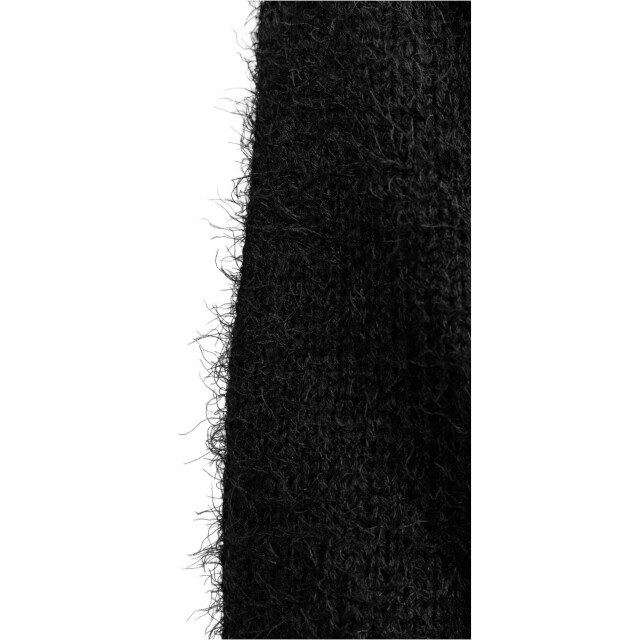 Urban Classics Dames vest met veren capuchon UTTN500_black large