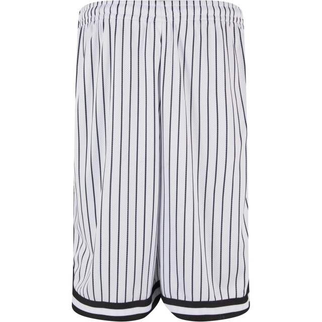 Urban Classics Heren mesh gestreepte shorts UTTN505_whiteblack large