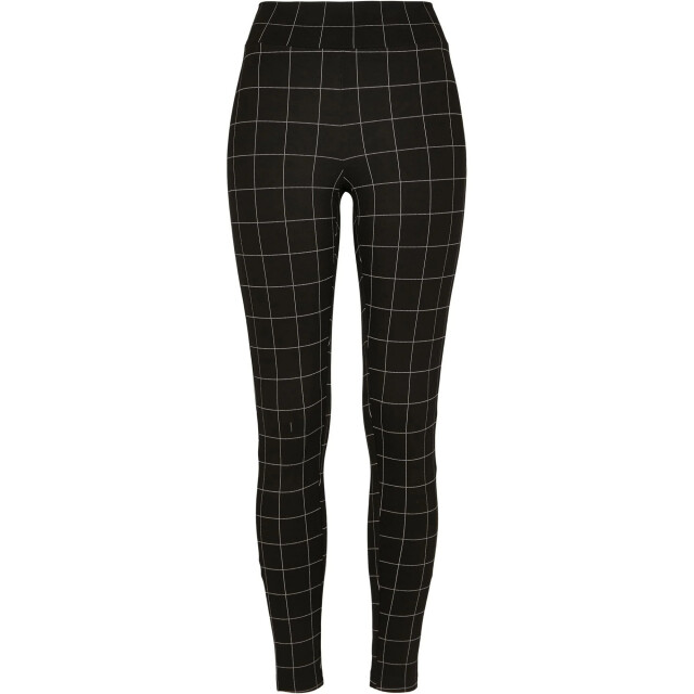 Urban Classics Dames geruite legging hoog rijp UTTN738_blackwhite large
