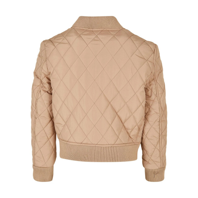 Urban Classics Meisjes diamond quilt nylon jas UTTN755_unionbeige large