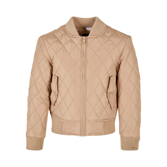 Urban Classics Meisjes diamond quilt nylon jas UTTN755_unionbeige large