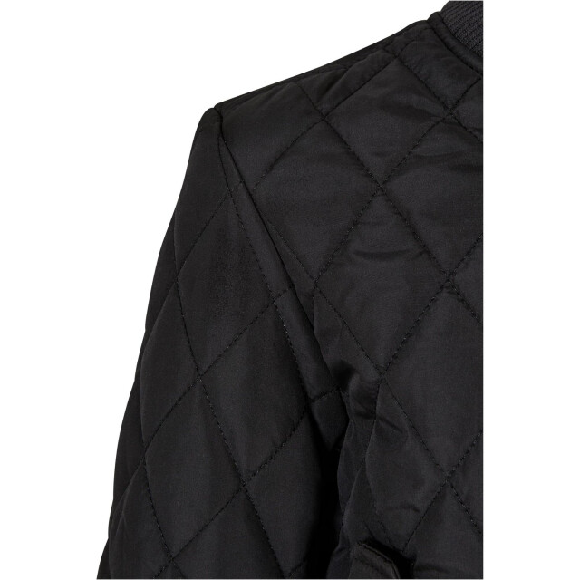 Urban Classics Meisjes diamond quilt nylon jas UTTN755_black large