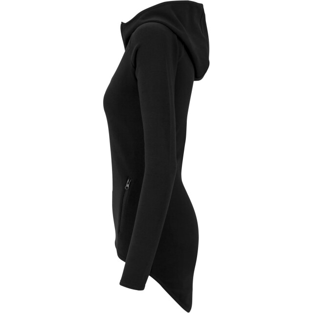 Urban Classics Dames interlock athletic full zip hoodie UTTN486_black large