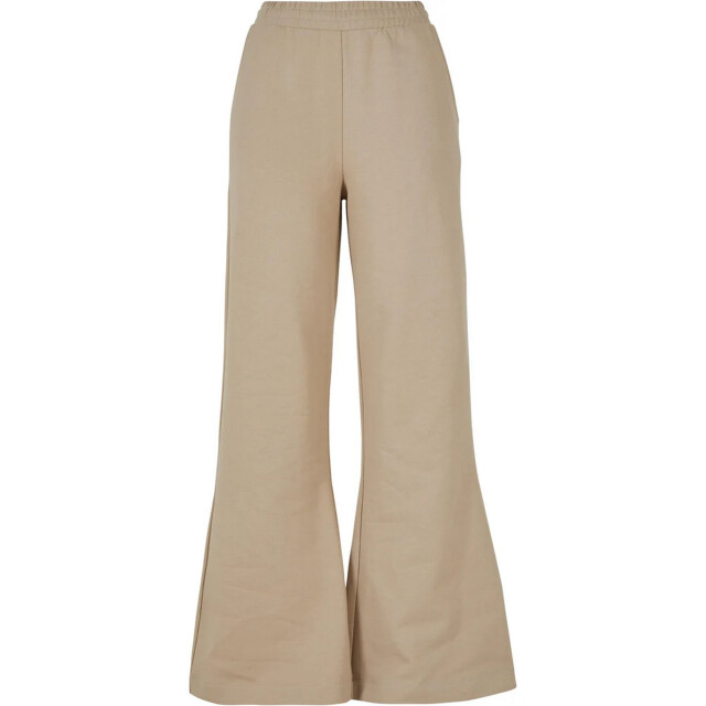 Urban Classics Dames biologisch katoenen sweatbroek met wijde pijpen UTTN744_wetsand large